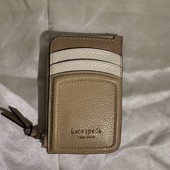 Kate Spade Pebbled Leather Card Holder Wallet - Picture 1 of 6